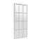 White Wood Farmhouse Rectangular Wall Mirror 48" x 22"
